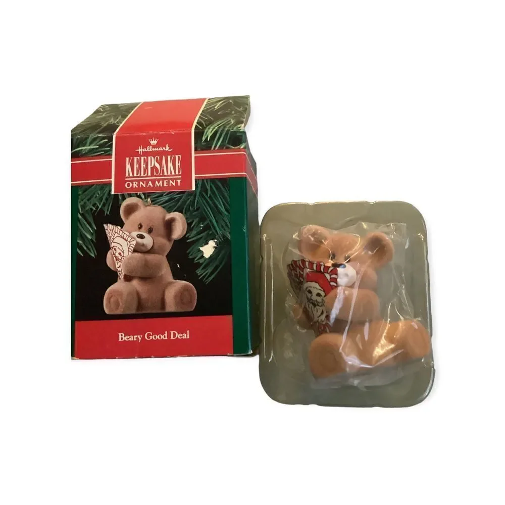 1990 Beary Good Deal Hallmark Keepsake Ornament